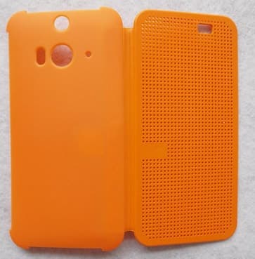 HTC Butterfly 2 Dot View Case Orange