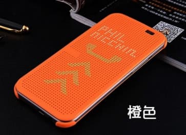 HTC E9 Plus E9+ Dot View Case Orange