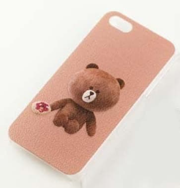 Line Character Case Brown Bear for iPhone 4 4S