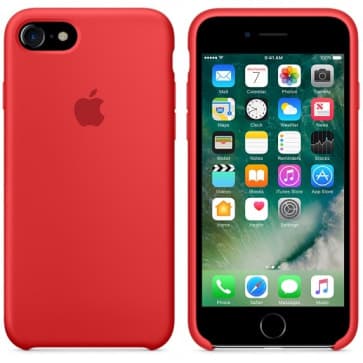 Silicone Case for Apple iPhone 7 - Red