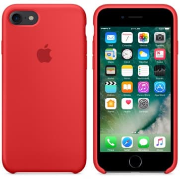 Silicone Case for Apple iPhone 7 Plus - Red