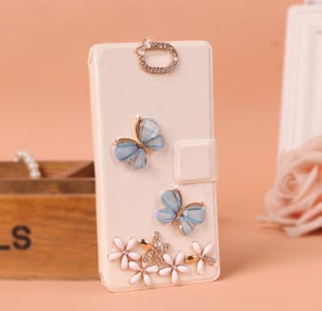 Fancy Bling Rhinestone Silky Flip Case for iPhone 6 6s