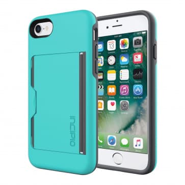 iPhone 7 Incipio Stowaway Cover Turquoise
