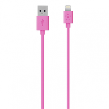 Belkin MIXIT Lightning to USB ChargeSync Cable 4 feet Pink