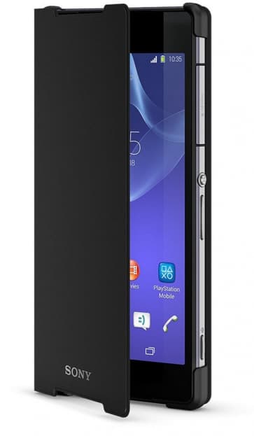 Official Sony Style Cover Stand Case for Xperia Z2-Black
