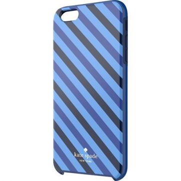 iPhone 7 Plus Kate Spade Blue Diagonal Stripe Hybrid Hard Shell Case