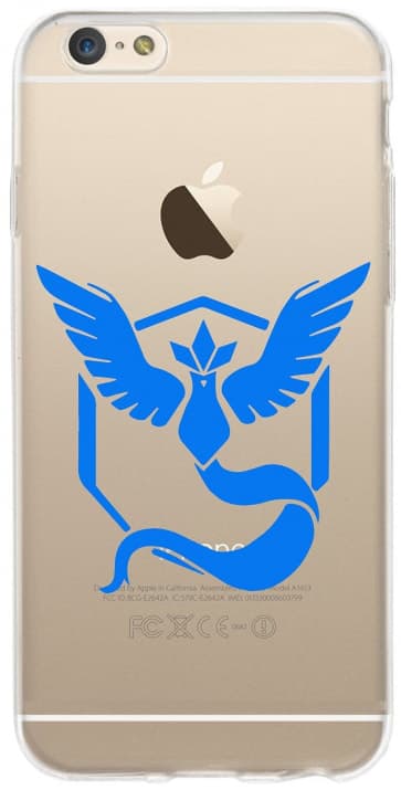 Pokemon Go Blue Team Mystic Clear TPU Case for iPhone 6 6s Plus