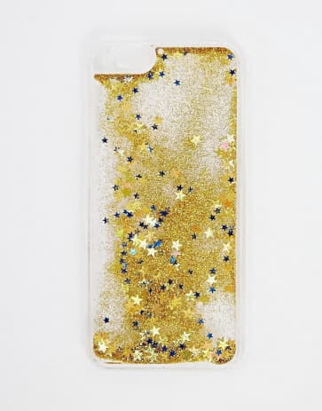 Skinnydip Gold Liquid Glitter iPhone 6 6s Plus Case