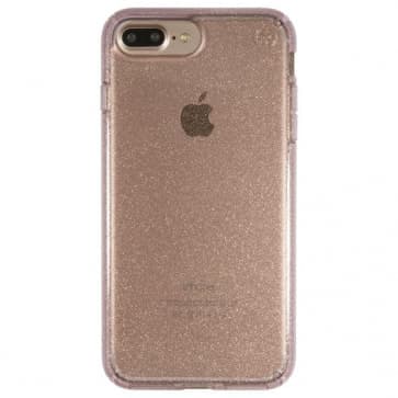 Speck Presidio Clear + Glitter Case for iPhone 7 Plus Rose PinkClear/Gold Glitter