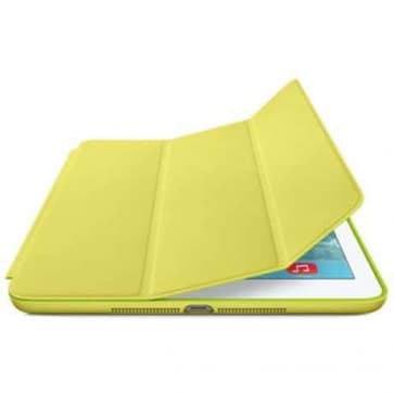 Yellow Leather Smart Case for iPad 9.7 Inch 5th Gen