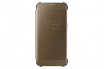 Official Samsung Galaxy S7 Edge Clear View Cover Case - Gold