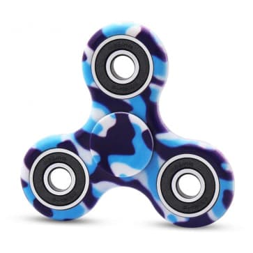 Cppslee Hands Fidget Spinner Camouflage Blue