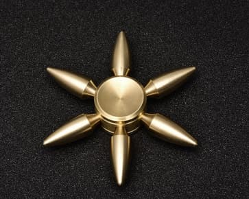 Bullet Shape 6 Sided Fidget Spinner