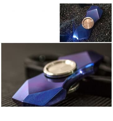 Metal Diamond Block Shape Fidget Spinner