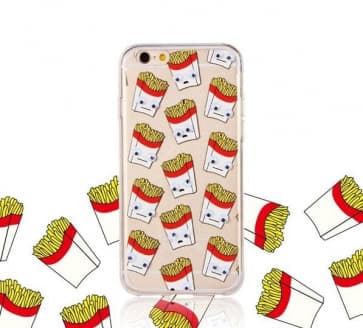 Skinnydip Chips French Fries Googly Eyes iPhone 6 6s Plus Case