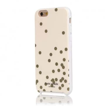 iPhone 7 Plus Kate Spade Confetti Hybrid Hard Shell Case Gold Cream