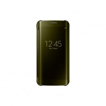 Official Samsung Galaxy S6 Edge Clear View Cover Case Gold