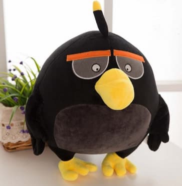 Angry Birds Black Bomber Plush Stuffed Toy 40cm 16 inches
