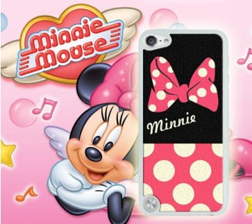 Minnie Mouse Textured Hard Case for iPod Touch 5 5th Gen