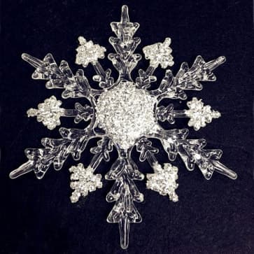 Elegant Christmas Tree Ornaments - 4-6 Inch Snowflake 11-16cm