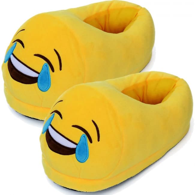 Big Comfy Emoji Emoticon Slippers | Toy Game World