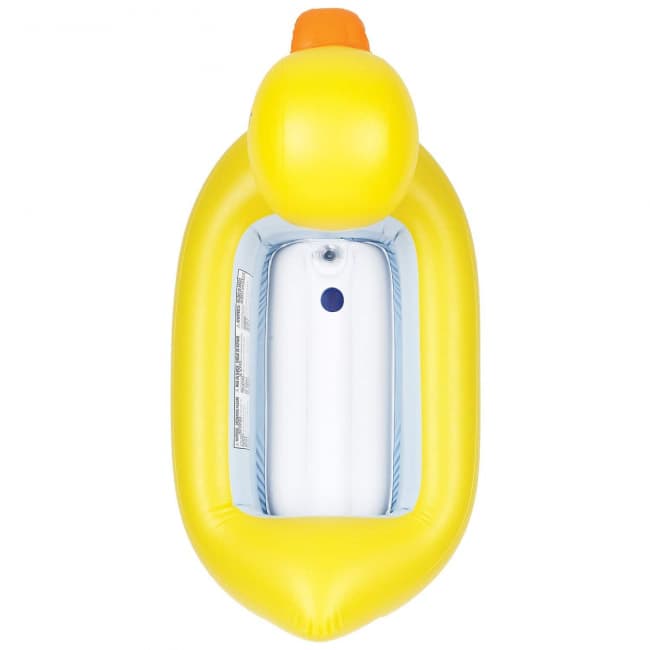 Munchkin Inflatable Duck Baby Bath Tub Set Toy Game World