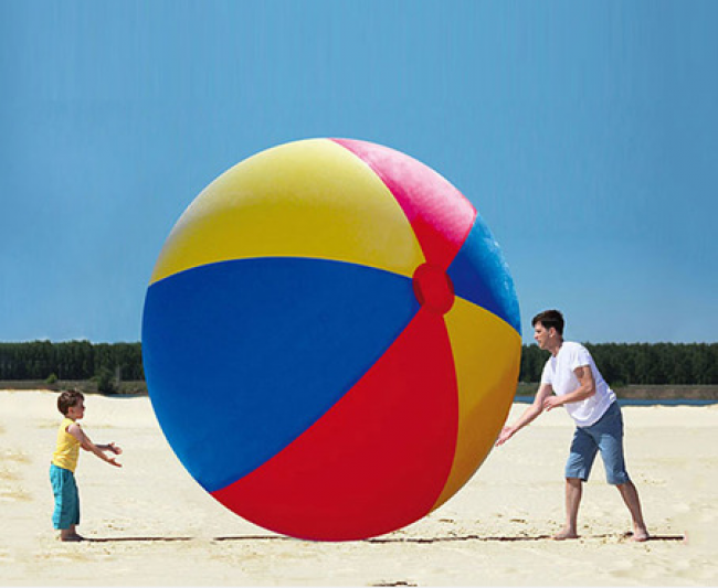 Giant Inflatable Beach Ball 8 2ft Diameter Toy Game World