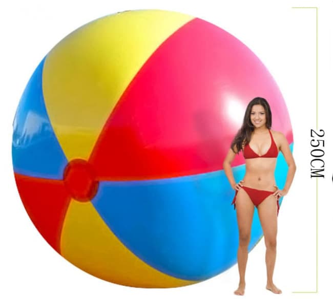 Giant Inflatable Beach Ball 8.2ft Diameter | Toy Game World