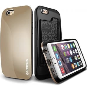 Verus Pebble Series iPhone 6 Card Wallet Storage Case Shine Gold