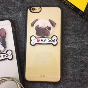 I Love My Dog Pug and French Bulldog iPhone 6 6s Case