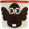 3 Sprouts Canvas Storage Bin Owl