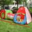 UTEX 3 in 1 Pop up Kids Play Tent with Tunnel