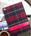 Designer Tartan Check Pattern Fabric Case for iPad Mini 4