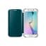 Official Samsung Galaxy S6 Edge Clear View Cover Case Green