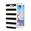 Kate Spade Black White Stripes Hybrid Hard Shell for Galaxy S6