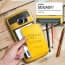 Verus Yellow Galaxy S6 Edge Case Damda Card Slide Series