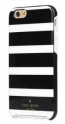 iPhone 6 Kate Spade Stripe Black Cream Hybrid Hard Shell Case
