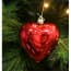 Heart Shape Christmas Tree Bulbs 3 Pcs