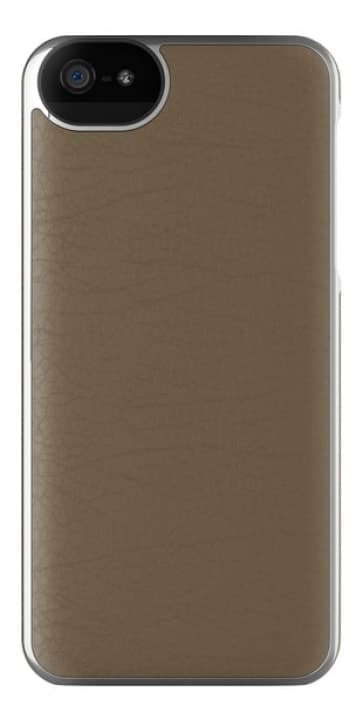 Vedtaget Læder Wrap Taske til iPhone 5 5S Mustang / Sølv
