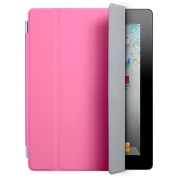 Smart Cover til Apple iPad 2 og den nye iPad - Polyurethan Pink