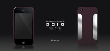 Mere Thing Para Blaze Collection Burgundy Rød iPhone 4 Case