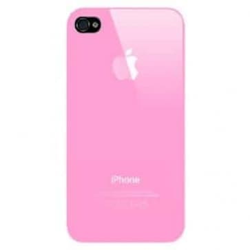iPhone 4 4S Lysstyrke Series hård plast Cover Apple Logo Case Pink