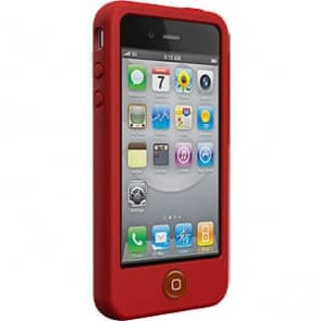 SwitchEasy Colors Crimson Red Silikone Etui til iPhone 4