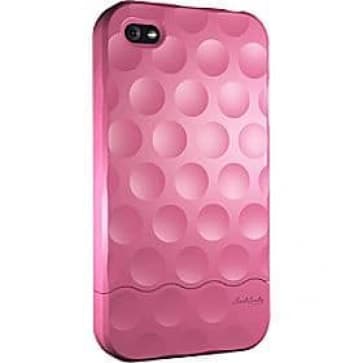 Hard Candy Soft Touch Pink Bubble Slider fodral för iPhone 4