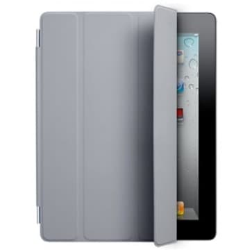 Smart Cover för Apple iPad 2 och den nya iPad- Polyuretan Ljusgrå