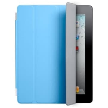 Smart Cover för Apple iPad 2 och den nya iPad - Polyuretan Blå