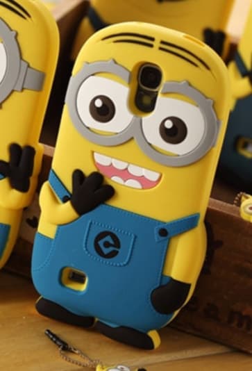 3D två ögon Minion Despicable Me Case för Galaxy S4