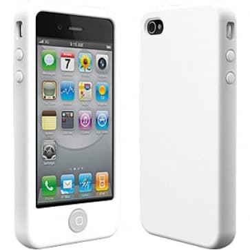 Switcheasy Färger Mjölk Vit Silikon etui till iPhone 4
