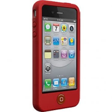 Switcheasy Färger Crimson Red silikonfodral för iPhone 4