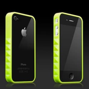 Mer Thing Neon Grön Slade Glam Rocka Jelly Ring iPhone 4 Bumper Case